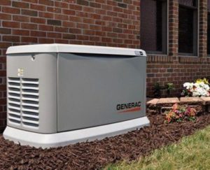 image of an installed home generator